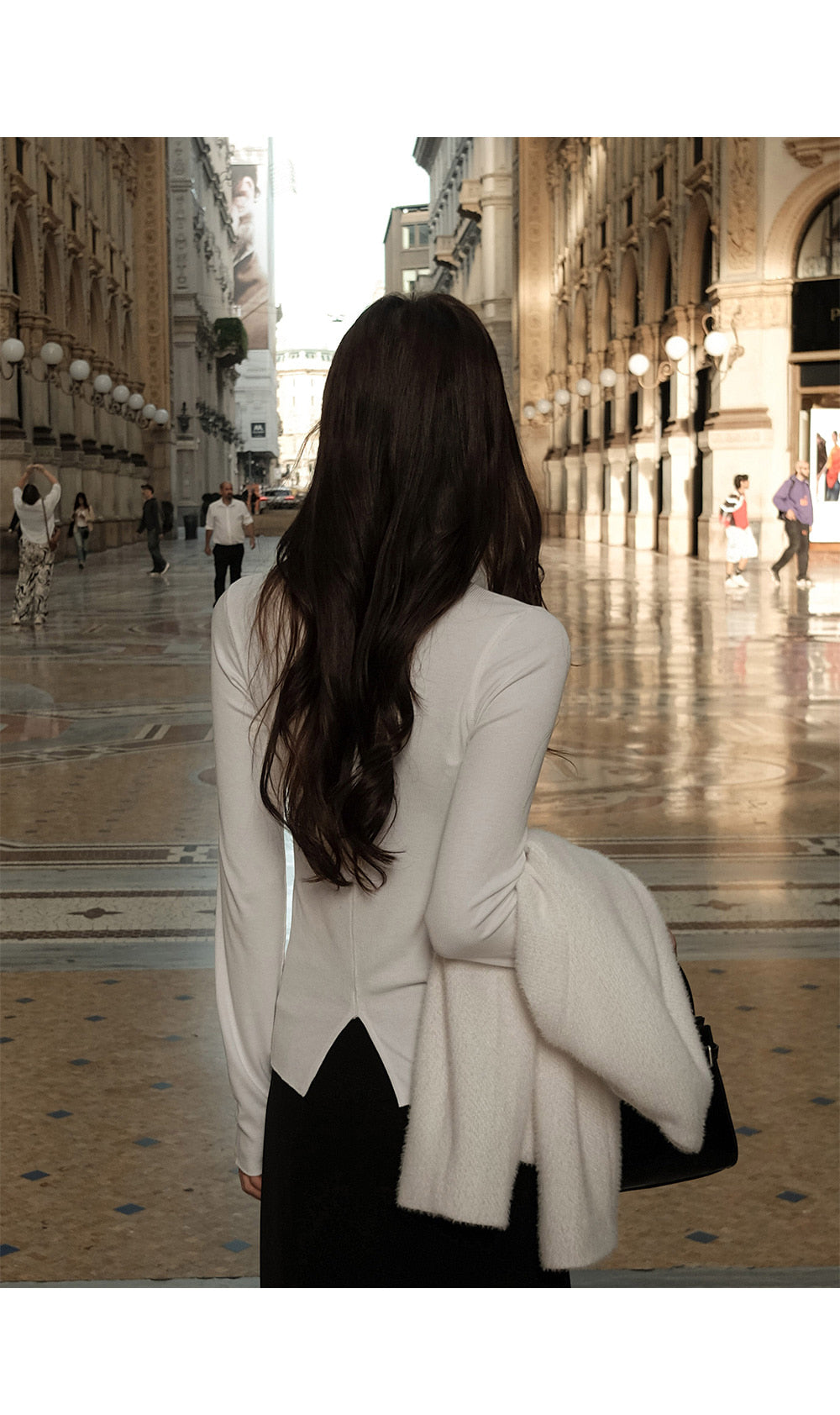 티페크 노카라 퍼 트위드 자켓