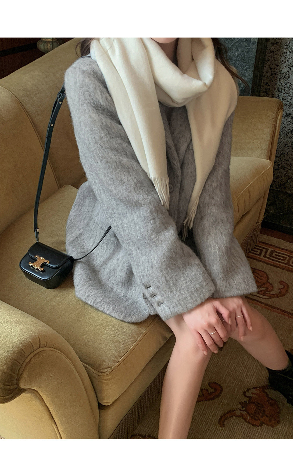 민티 데일리 울 싱글 오버핏 자켓