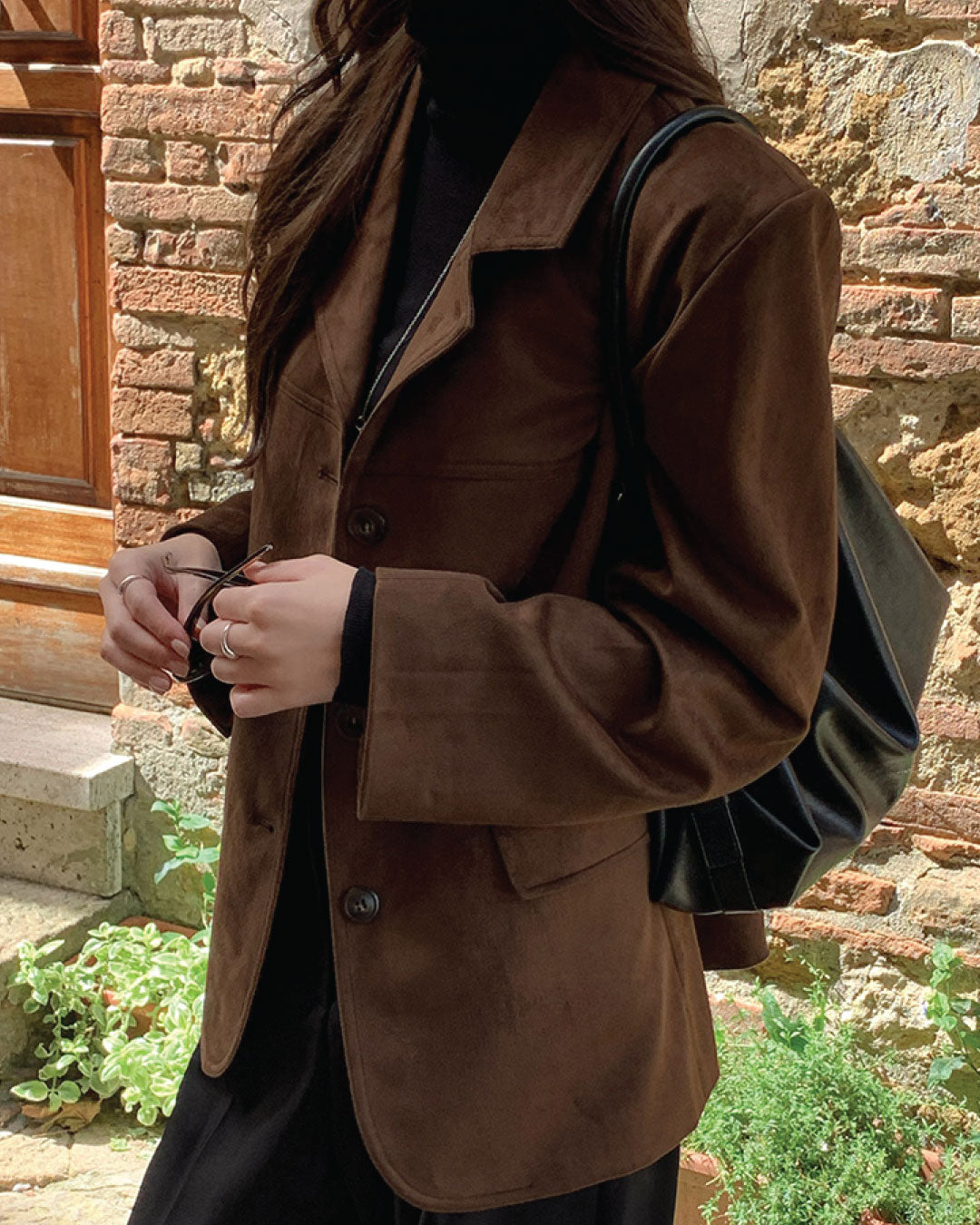 로코 데일리 스웨이드 오버핏 자켓