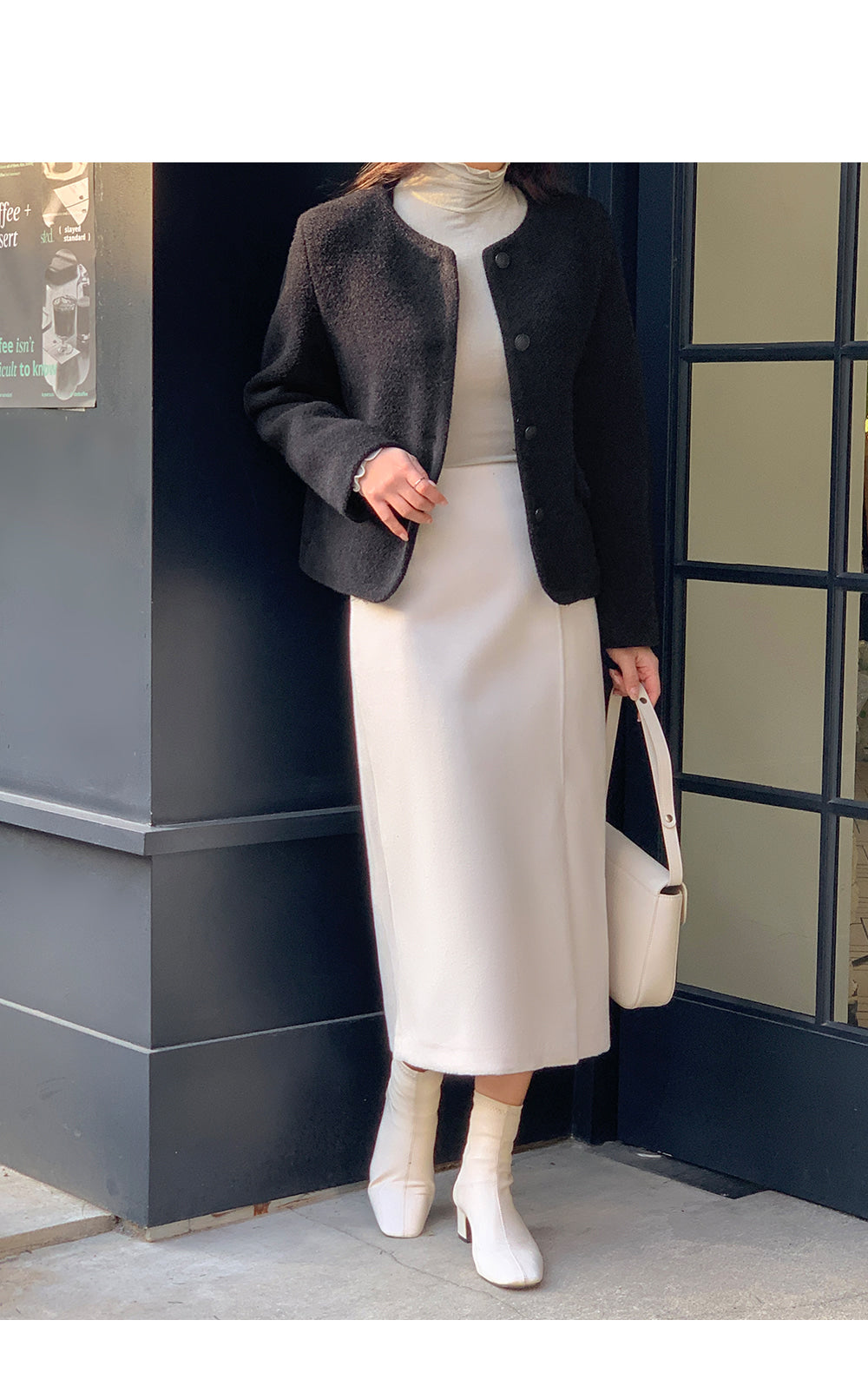 티페크 노카라 퍼 트위드 자켓