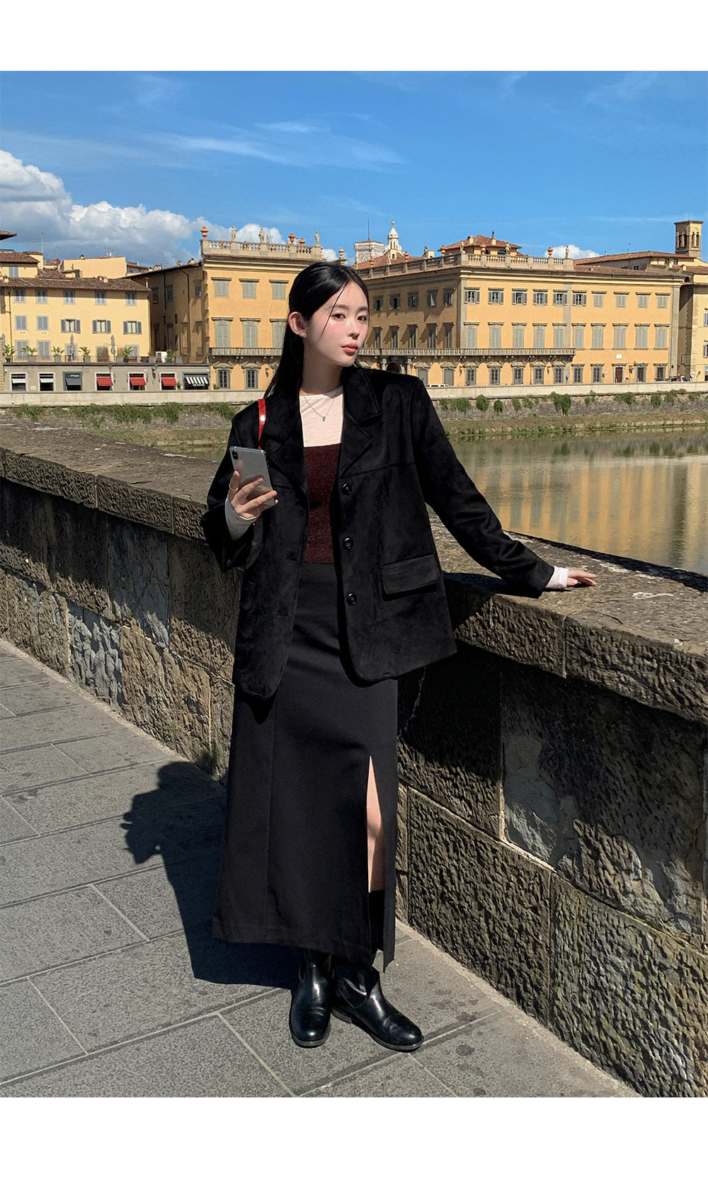 로코 데일리 스웨이드 오버핏 자켓