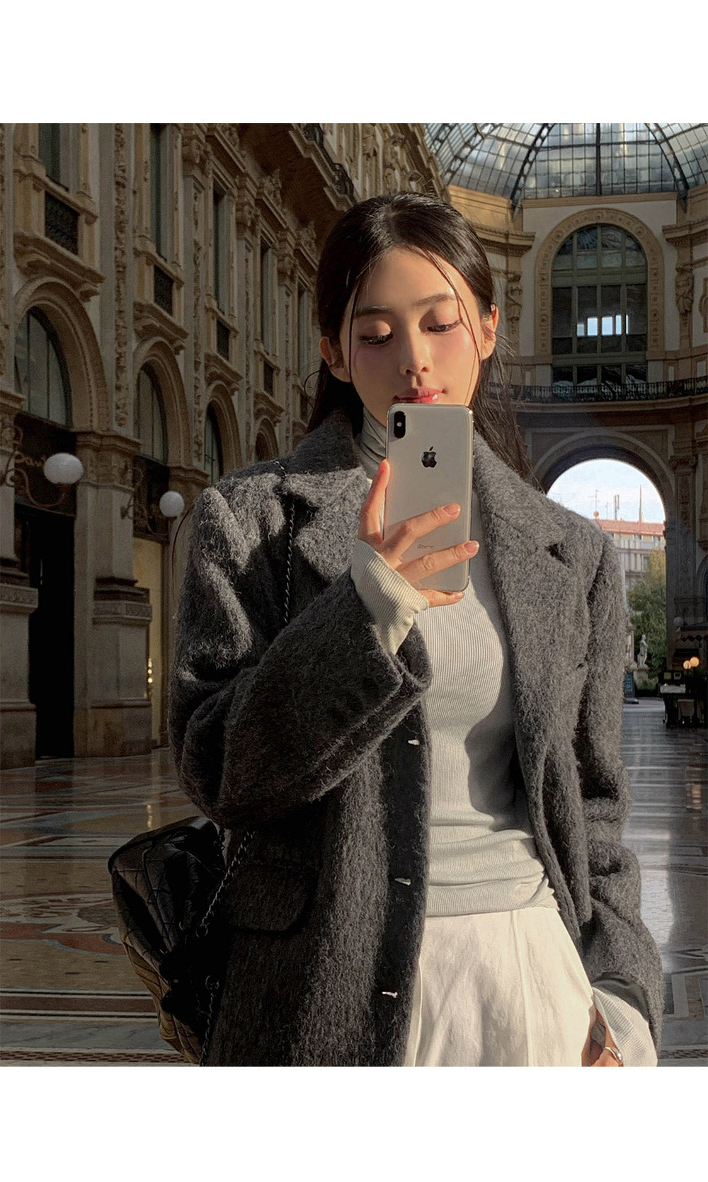 민티 데일리 울 싱글 오버핏 자켓